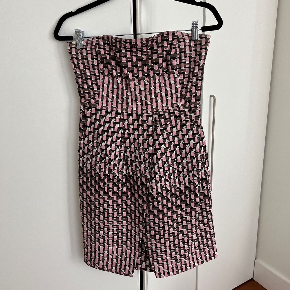 Banana Republic Silk Blend Strapless Mini Dress with Pockets, Size 4P